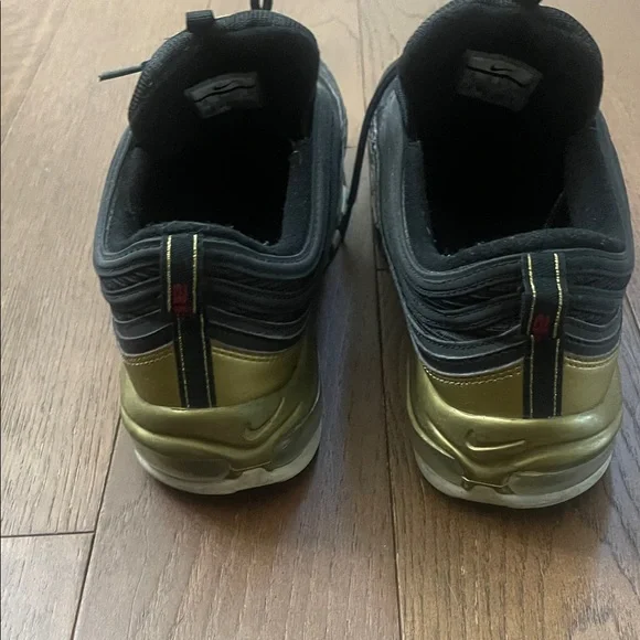 Nike Air Max 97 QS 'B-Sides Metallic Gold - Picture 6 of 8